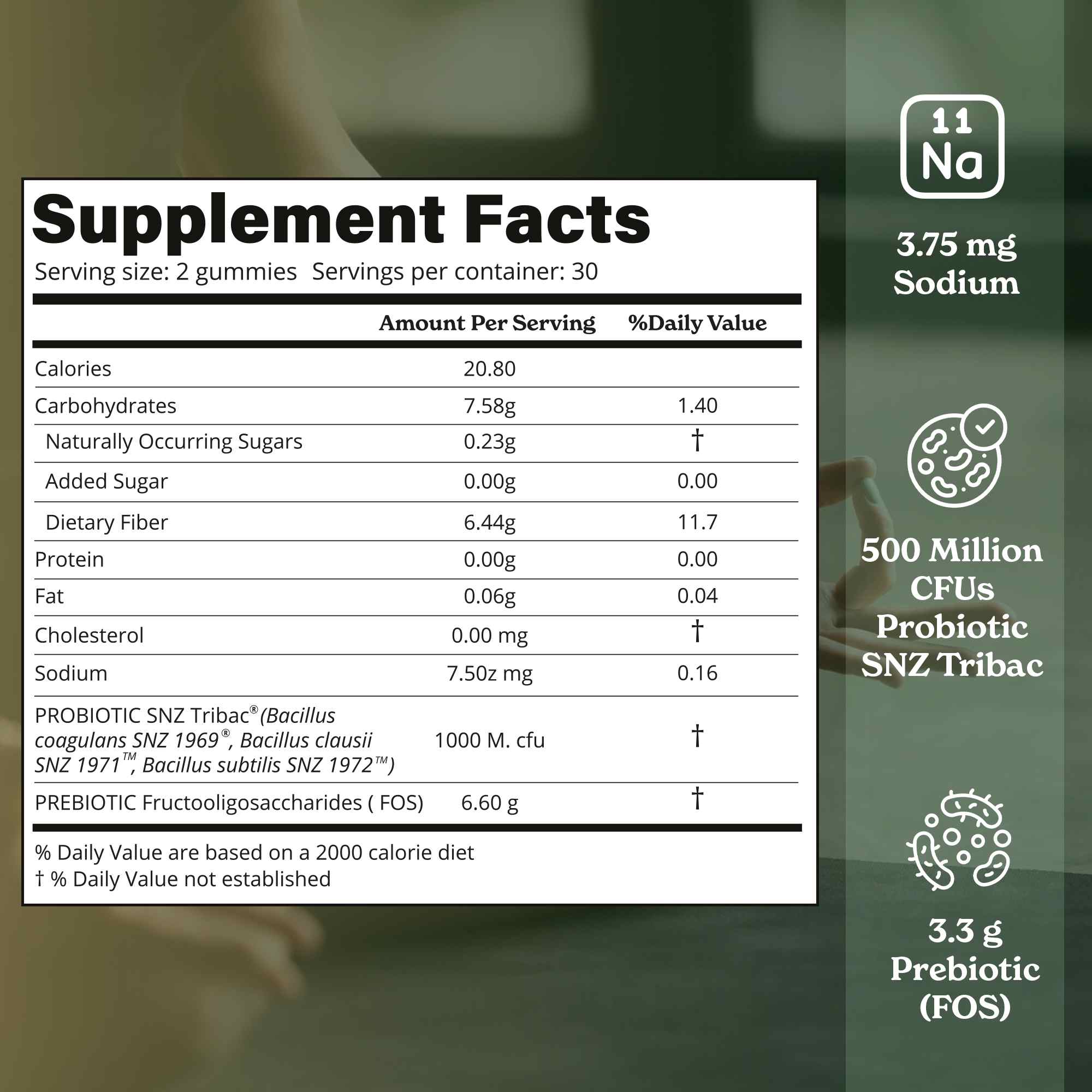 Prebiotic and Probiotic Gummies