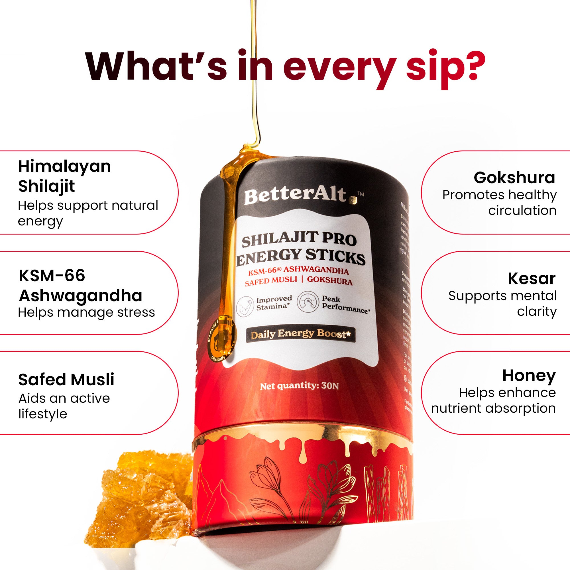 Shilajit Pro Energy Sticks