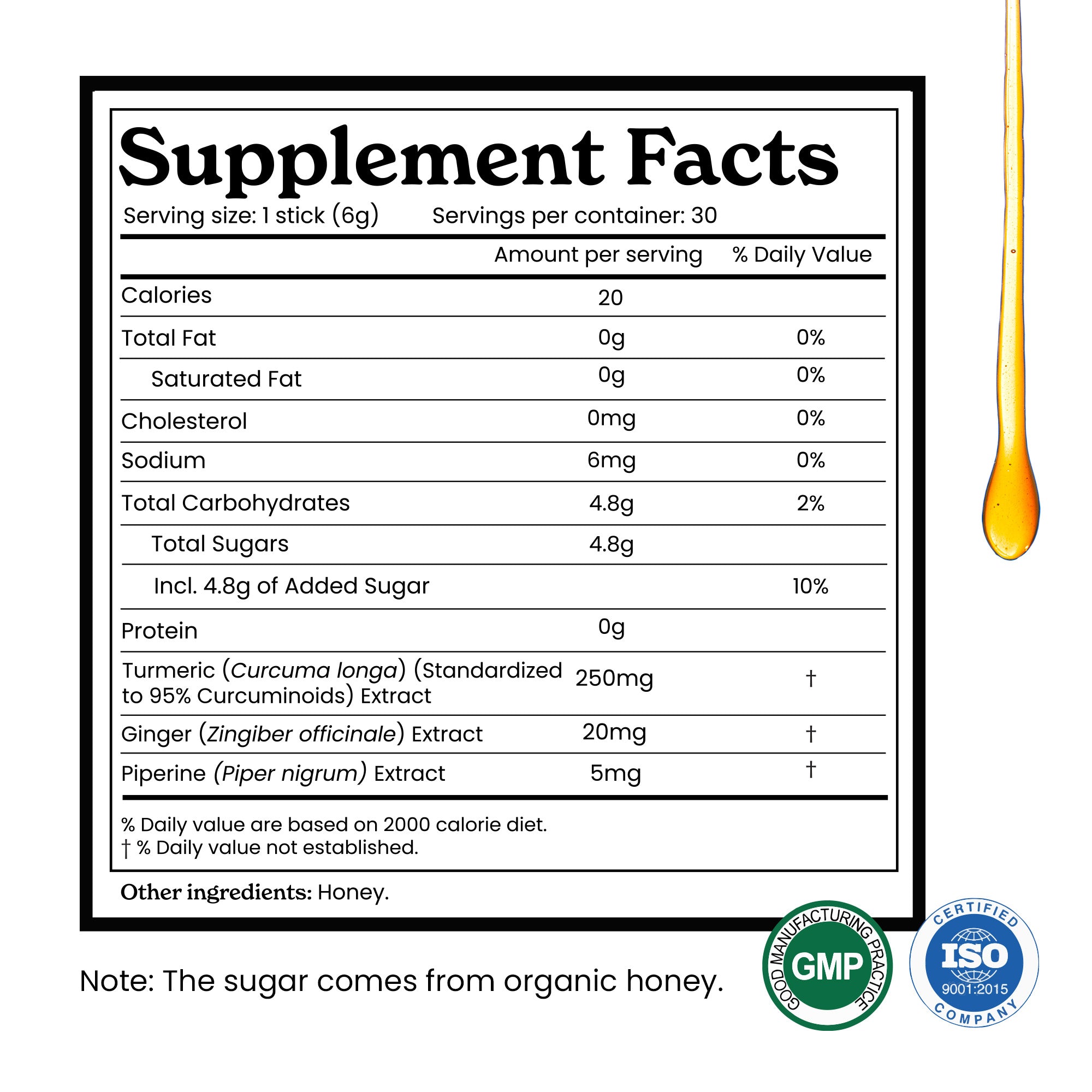 TC95HSIB30-US
TC95HSIB30X2-US - Curcumin 95 Honey Sticks