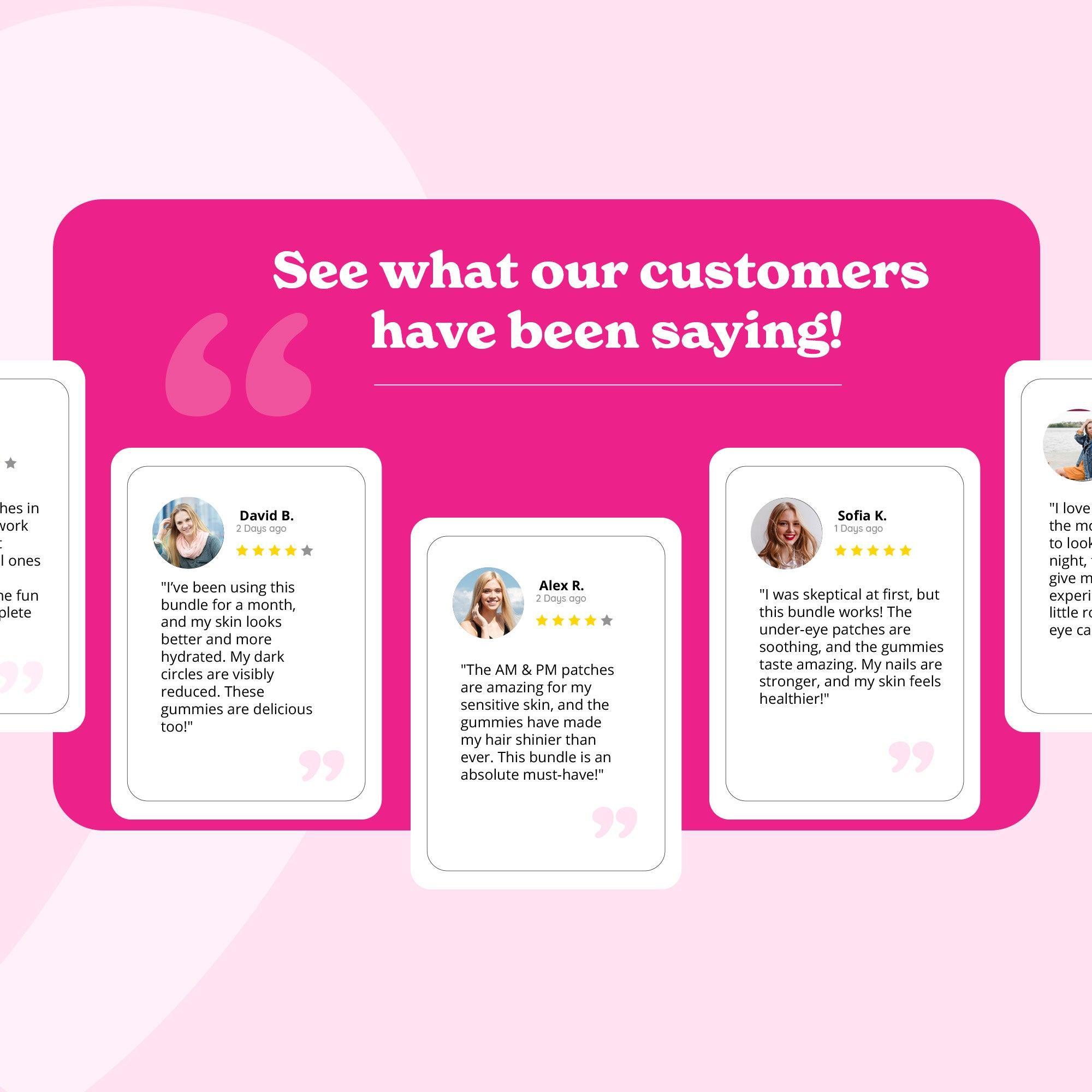 Stormi x BetterAlt | Stormi kit | Under Eye patches & Hair Skin and Nail gummies