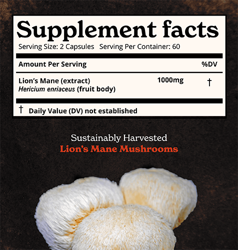 BLMMCE120-US - Lion's Mane Mushroom Capsules
