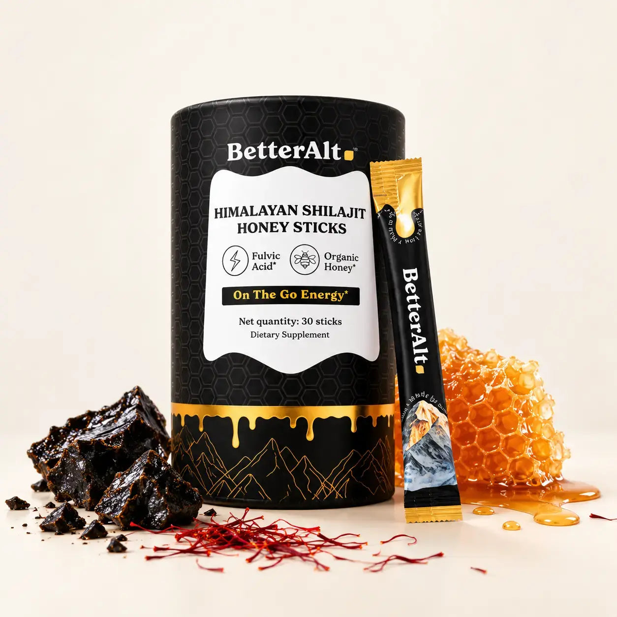 HSHS30-US - BetterAlt Shilajit Honey Sticks