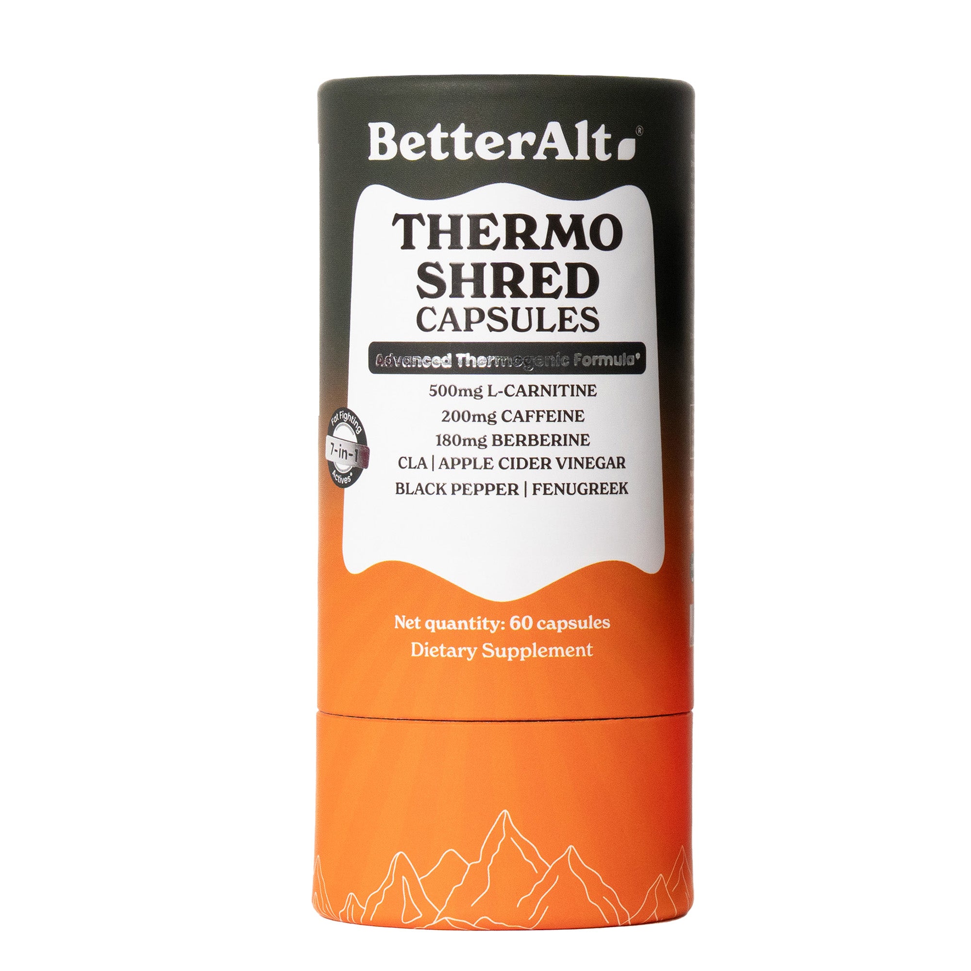 TSC60-US
Thermo Shred capsules for weight loss by BetterAlt