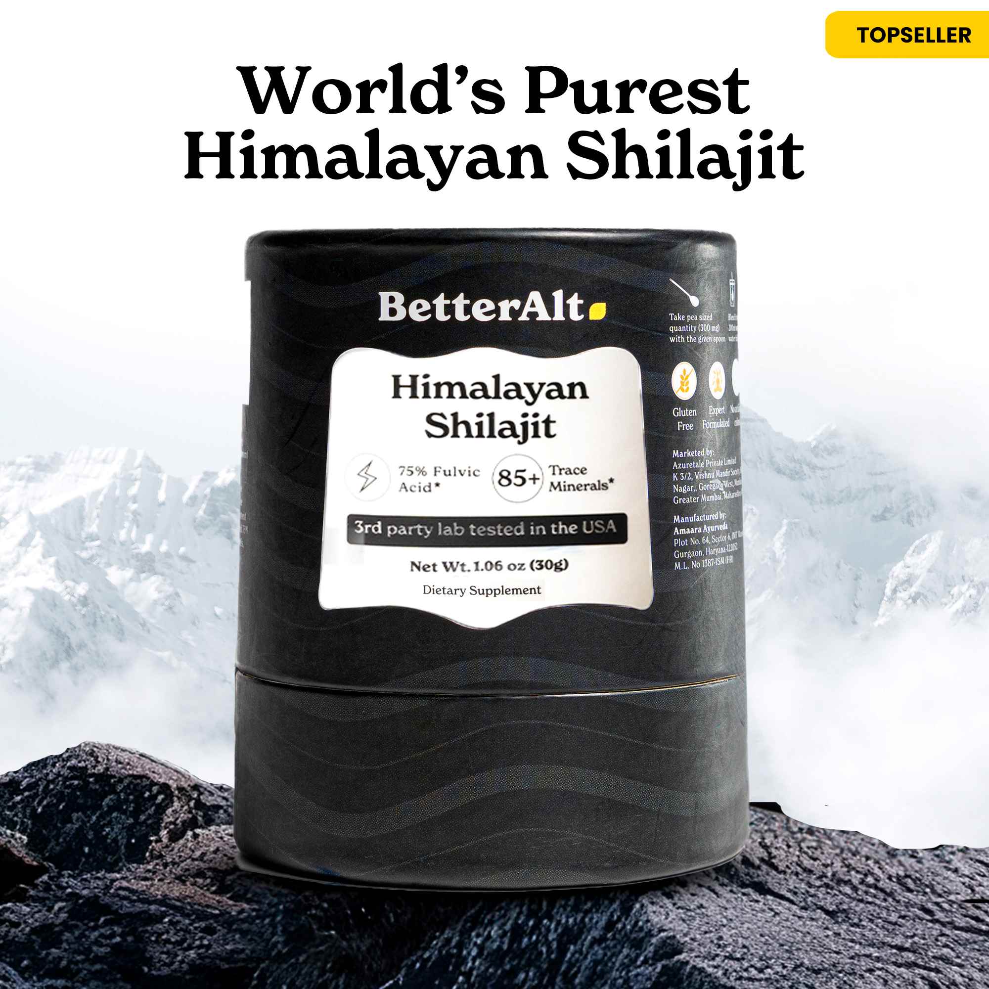 HPS30-US
HPS30X2-US - Pure Himalayan Shilajit Resin